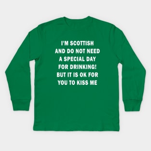 Scottish - St Patricks day Kids Long Sleeve T-Shirt